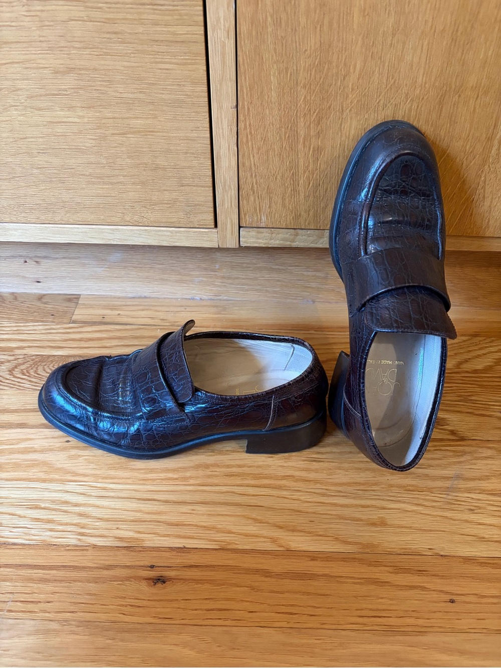 Joan & David Women’s Penny Loafers in Dark Brown